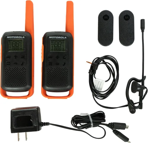 Miniatura 6 de Motorola Talkabout T275 Radios de dos vías (paquete de 2) – Alcance de 40 km, recargable, walkie Talkie para exteriores, alertas meteorológicas