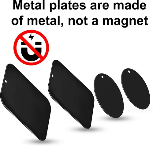 Miniatura 7 de Great 1 Placas universales de metal con adhesivo 3M para todos los soportes magnéticos de automóvil, teléfono celular, soporte para tableta, soporte