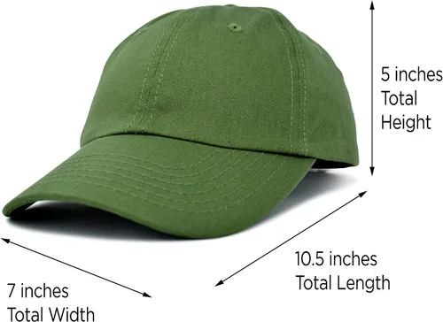 Miniatura 35 de DALIX Gorra de béisbol para papá, lisa, para hombre, mujer, algodón, ajustable, en blanco, sin estructurar, suave