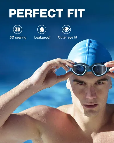 Miniatura 3 de ZIONOR G1 - Gafas de natación polarizadas unisex para mujeres adultas, antiniebla, 100% anti UV, gafas de buceo A3 (polarizado + humo)