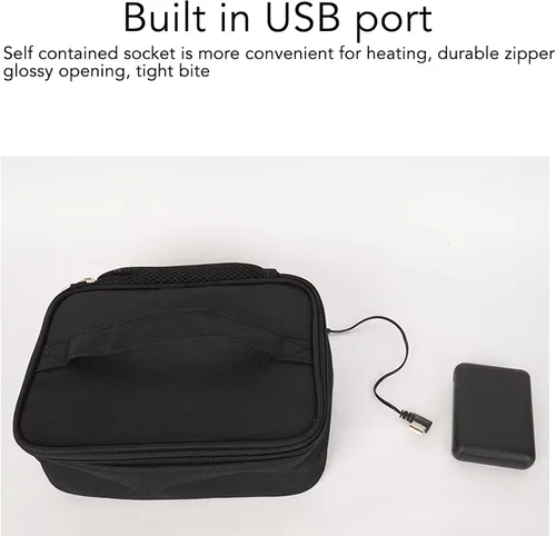 Miniatura 3 de Pomya Horno portátil, mini calentador de alimentos USB, lonchera calentada por microondas para cocinar y recalentar comidas en el automóvil, camión