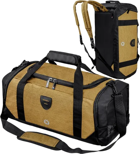 Bolsa de lona para gimnasio, mochila deportiva impermeable, bolsa de viaje para hombres y mujeres, bolsa de noche con compartimento para zapatos,