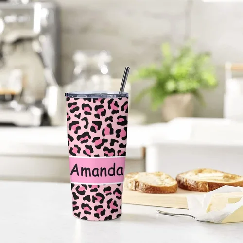 Miniatura 6 de Vaso con nombre y foto personalizable, regalos para hombres y mujeres, taza de viaje aislada de acero inoxidable de 20 onzas, vasos personalizados