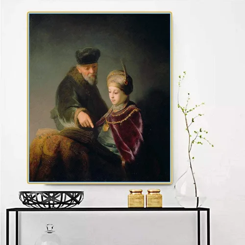 Miniatura 26 de Rembrandt - Kit de pintura de diamantes para adultos, 5D con taladro redondo completo, kit de pintura de diamantes para decoración del hogar