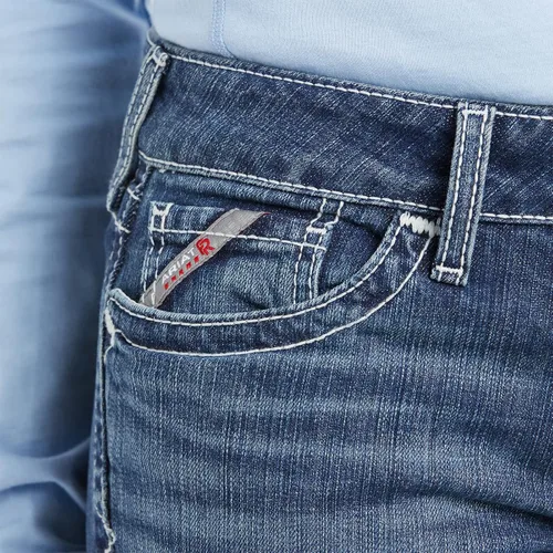 Miniatura 3 de Ariat FR DuraStretch Jeans entretejidos con corte de bota, jeans cómodos para mujer, Oceanside