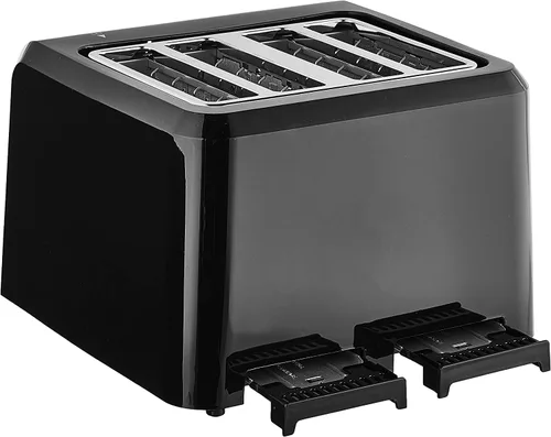 Miniatura 4 de Cuisinart Tostadora compacta de plástico de 4 rebanadas, color negro, CPT-142BKP1