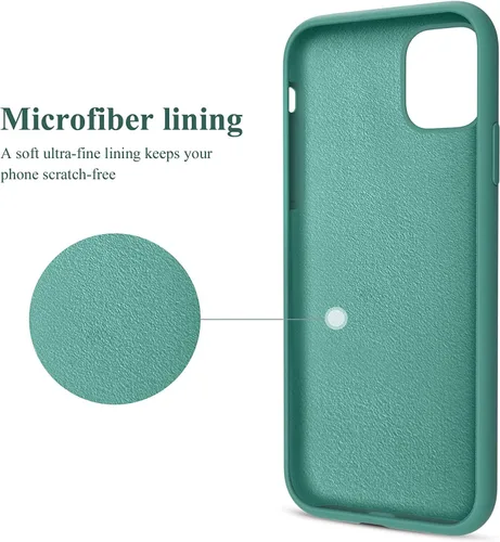 Miniatura 5 de OTOFLY Funda para iPhone 11, funda para teléfono 11, delgada, a prueba de golpes, antihuellas, forro de microfibra antiarañazos, funda protectora