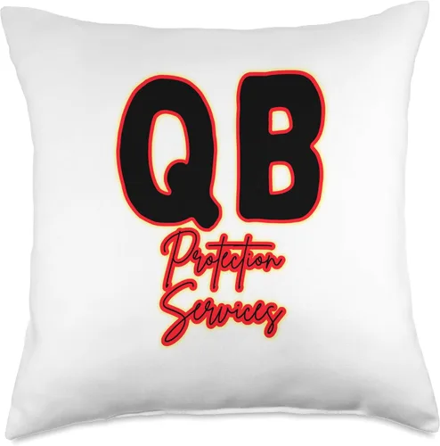 Miniatura 4 de QB Protection Services Funny Football Gifts for Lineman Throw Pillow