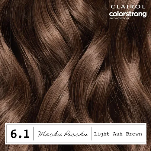 Miniatura 3 de Clairol ColorStrong - Tinte de cabello permanente sin amoniaco, color ceniza claro 6.1 - Color de cabello Machu Picchu, paquete de 1 unidad 6.1