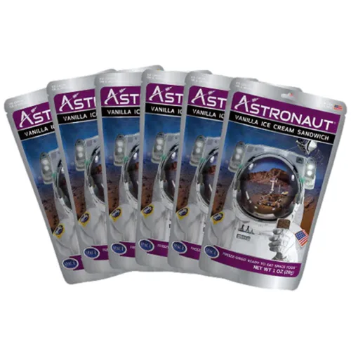 Miniatura 8 de Astronaut Foods Sandwich de helado liofilizado, postre espacial de la NASA, vainilla, 12