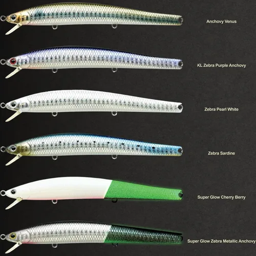Miniatura 6 de LUCKY CRAFT FlashMinnow 125 YAWARA, señuelos de pesca de agua salada, accesorios y equipo de pesca de surf Jerkbait, señuelos de pesca de fletán