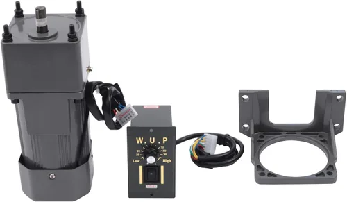 Miniatura 21 de Motor de engranajes eléctrico 110V 250W 10K Monofásico de alto par motor reductor de engranajes de CA 0-135 RPM Controlador de velocidad variable