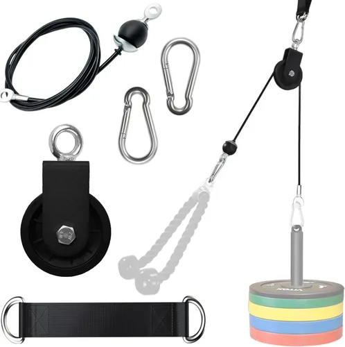 Polea de cable de rotación de 360 grados, silenciosa, inoxidable, 3.54 pulgadas, 330 libras, carga de trabajo para equipo de gimnasio, tendedero