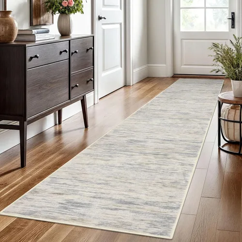 Miniatura 135 de SIILOOM 2 x 3 Alfombra moderna y abstracta para entrada, alfombra neutra azul marino gris multicolor súper suave de área pequeña, alfombras lavables