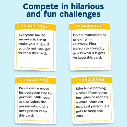 Miniatura 4 de ¿Realmente conoces a tu familia? Un divertido juego familiar lleno de temas de conversación y desafíos - Ideal para niños, adolescentes y adultos