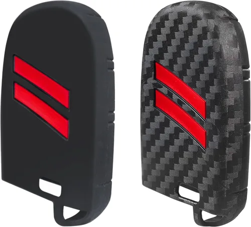 Miniatura 17 de YOSRTER - Paquete de 1 funda protectora de silicona para llave remota, con 5 botones, carcasa para llave de automóvil, accesorio (borde azul)