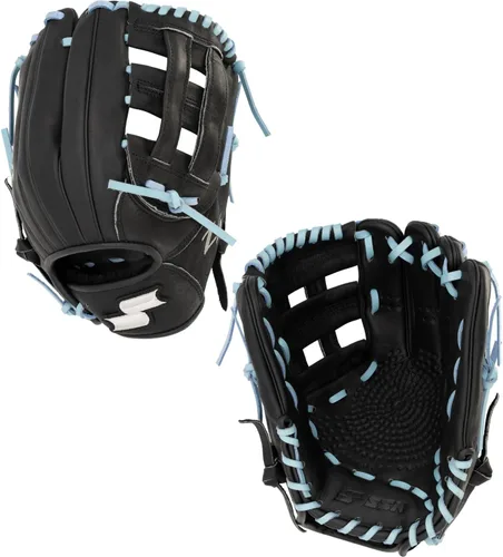 Miniatura 48 de SSK Z5 Craftsman Guante de béisbol para infield – 11.25” - 11.5” - 11.75” - 12” – Lanzamiento con mano derecha y izquierda Rojo/Verde Kelly/Blanco