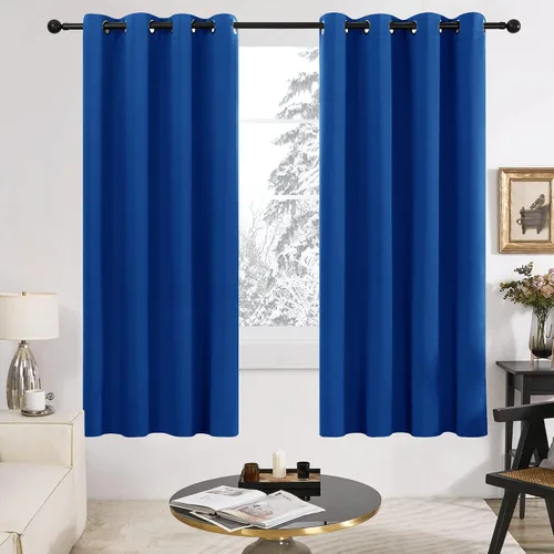 Miniatura 167 de Deconovo Cortinas opacas 100% con forro negro, cortinas con ojales aisladas térmicamente que reducen el ruido, doble capa para oscurecer