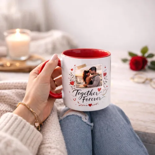 Miniatura 5 de Taza de café personalizada de 11 onzas de cerámica – Agregue foto, texto o logotipo Taza con imagen personalizada, impresión a doble cara, apta