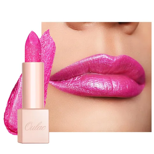 Miniatura 38 de Oulac Lápiz labial hidratante de coral para mujeres Bálsamo labial tintado infundido con ácido hialurónico sódico, maquillaje de labios ligero, PG04