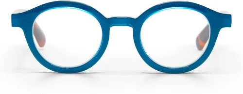 eyebobs Gafas de lectura para fiestas de televisión estrechas, gafas de lectura prémium para hombres y mujeres, marco redondo para caras estrechas