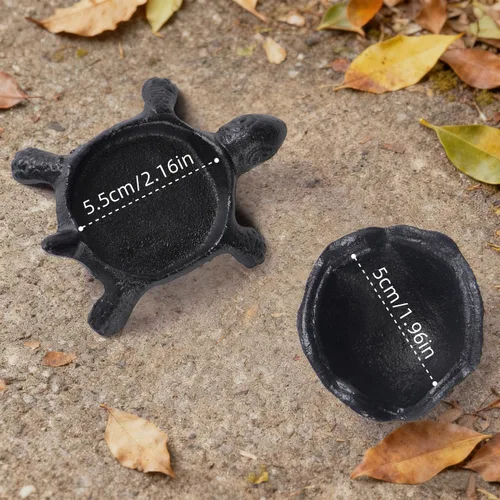 Miniatura 8 de Llavero de tortuga de hierro fundido, decorativo para interiores y exteriores, para jardín, patio, joyas, baratijas, cajas fuertes de desviación