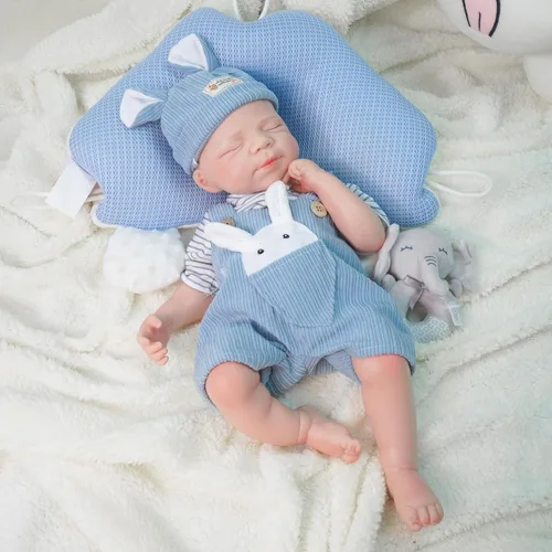 Miniatura 13 de Muñeca de bebé Reborn de 12 pulgadas, muñeca de cuerpo completo de silicona, muñecas de bebé Reborn de silicona de cuerpo completo, recién nacida