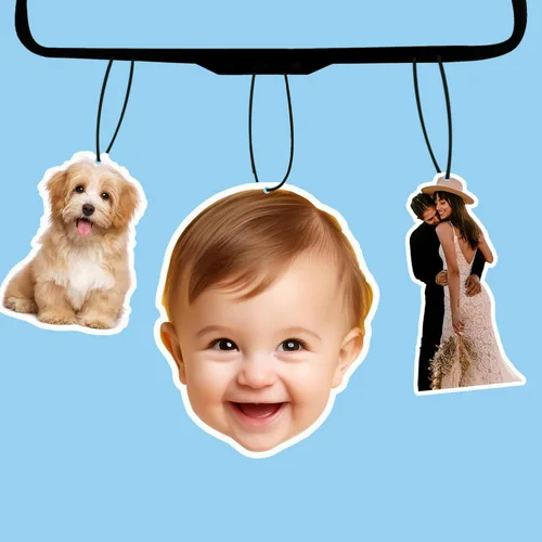 Miniatura 10 de Ambientador personalizado para automóvil, ambientadores personalizados, ambientador personalizado con foto de doble cara, para armario, baño