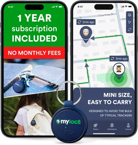 Rastreador GPS para niños con botón SOS - Dispositivo de seguimiento en tiempo real para niños, mochila, llaves, alertas inteligentes, etiqueta