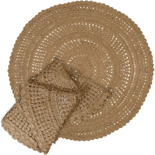 Miniatura 16 de Light & Pro Alfombra de yute, 2 x 3, natural, hecha a mano, trenzada, reversible, alfombra rústica