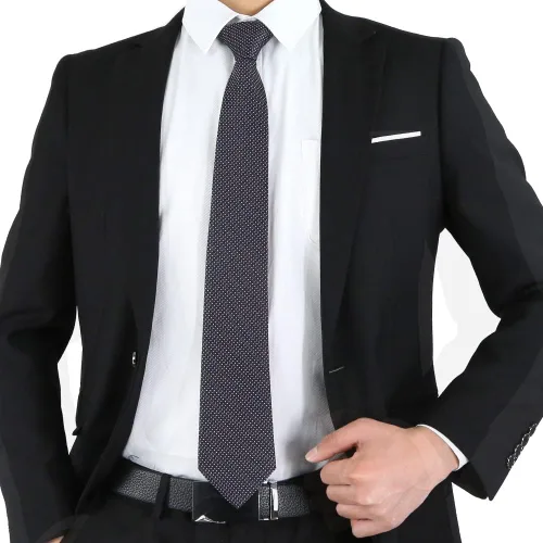 Miniatura 122 de WeiShang Lote de 6 corbatas clásicas de seda para hombre, corbatas tejidas jacquard