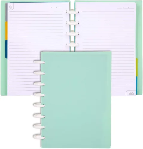 Miniatura 30 de Talia - Cuadernos de notas con tapas, planificador, personalizables, (Azul de Verano, Junior (5.5 pulgadas x 8.5 pulgadas)) Azul verano