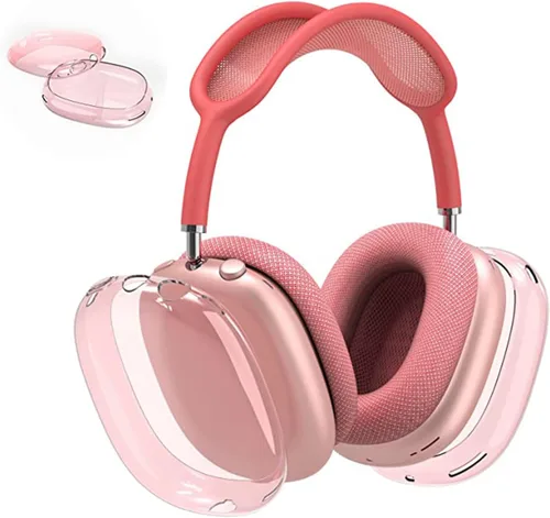 Miniatura 25 de Aircawin Funda transparente para AirPods Max, funda transparente a prueba de golpes para Airpods Max, funda protectora de TPU suave antiarañazos,