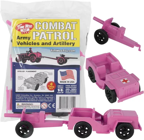 Miniatura 15 de TimMee Combat Patrol Willys & Artillery - Juego negro de 4 piezas fabricado en Estados Unidos