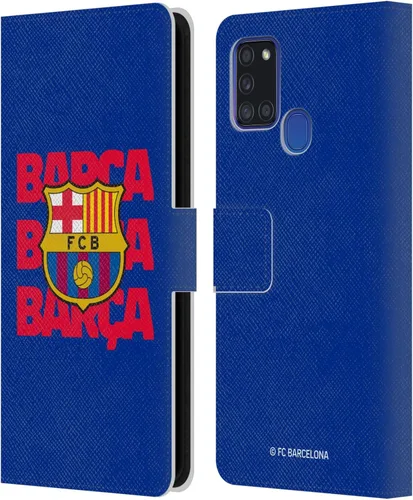Miniatura 80 de Head Case Designs Funda de piel con licencia oficial del FC Barcelona Barca Crest Graphics para Samsung Galaxy A06 4G