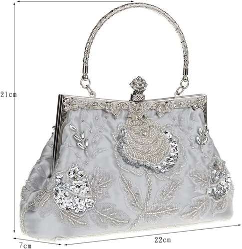 Miniatura 5 de Ro Rox Marie - Bolso de mano estilo vintage con cuentas Peaky Blinders de los años 20