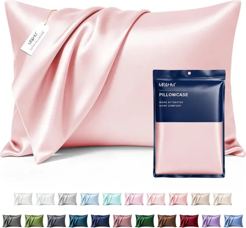 Miniatura 25 de MR&HM - Funda de almohada de satén 16- verde floral