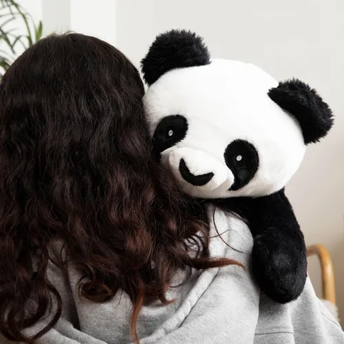 Miniatura 7 de HUGIMALS Bowie The Panda - Peluche sensorial pesado y cómodo lindo de 20 pulgadas, 4.5 libras, grande, sin perfume, lavable, calmante, animal