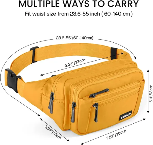 Miniatura 6 de CXWMZY Riñoneras para mujeres y hombres, riñoneras con múltiples bolsillos, gran capacidad, impermeable, casual, para viajes de Disney, ciclismo