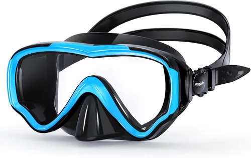 Miniatura 15 de VegoVia Gafas de natación para niños con cubierta para la nariz, antiempañamiento de visión amplia, máscara de natación transparente para niños