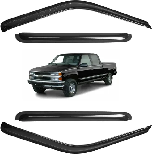Miniatura 204 de Viseras para ventanas para Mazda 3 Sedán 4 puertas 2004 2005 2006 2007 2008 2009 estilo JDM Mugen, deflector de viento, protector solar y de lluvia