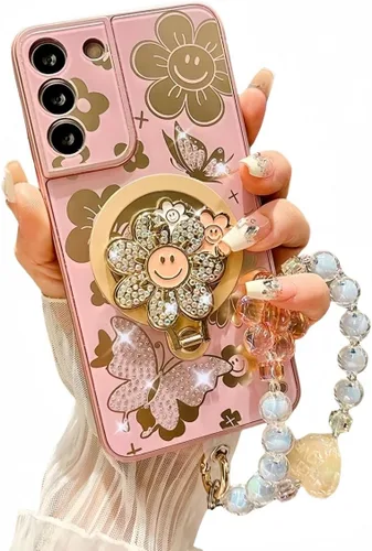 Miniatura 8 de Funda para Samsung Galaxy A16 5G para mujeres y niñas con correa colgante para teléfono [Compatible con Magsafe] [Protector de lente de cámara]
