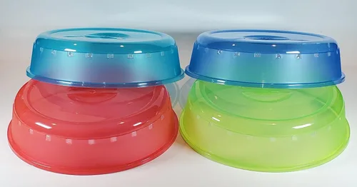 Miniatura 5 de Rock Paquete de 4 cubiertas para salpicaduras de platos para microondas. Mantén tu microondas limpio mientras calientas artículos desordenados