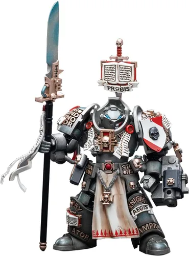 Miniatura 10 de LEBOO JOYTOY Warhammer 40K Grey Knights Castellan Crowe 1/18 Figura de acción Warrior Joy Modelos de juguete