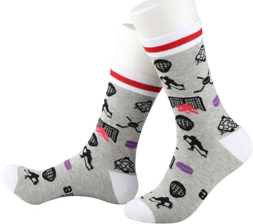 Miniatura 5 de PXTIDY 2 pares de calcetines de portero de hockey portero regalo de portero de hockey sobre hielo regalos para jugadores de hockey sobre hielo