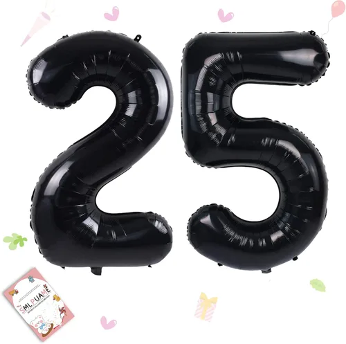 Miniatura 83 de Globos de números de 40 pulgadas del 0 al 9 dorados grandes del número 0, globos digitales para suministros de decoración de celebración de fiesta