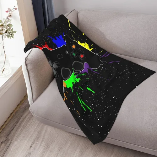Miniatura 4 de Manta para Jugar Video Juegos, Gamer Cool, Manta Suave para Cama, Ropa de Cama Cálida, Acogedora, de Felpa, Manta de Franela y Forro Polar, Regalos