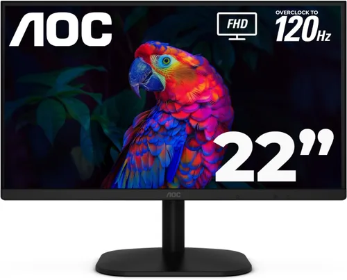 Miniatura 9 de AOC 22B2HM2 Monitor LED Full HD de 22 pulgadas (1920 x 1080) 100Hz, sincronización adaptativa, VGA x1, HDMI x1, sin parpadeo, luz azul baja, listo