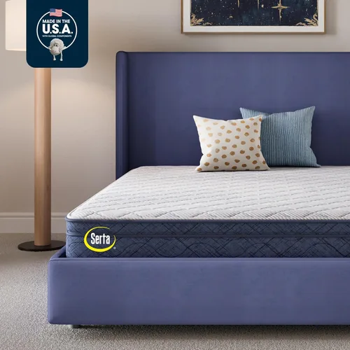 Miniatura 10 de Serta Five Star - Colchón Tranquility de 10 pulgadas, mediano, soporte lumbar zonificado, alivio de presión, espuma refrescante, colchón cama en una