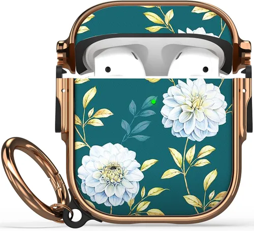 Miniatura 24 de Maxjoy Funda para AirPods 3 con cerradura, bonita funda protectora rígida para AirPod 3 de tercera generación para mujeres y hombres con llavero